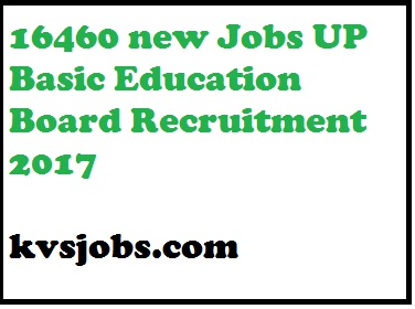 UP Basic Education Board Recruitment 2017