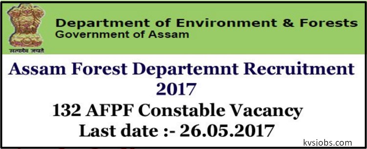 Assam Forest Department Recruitment 2017