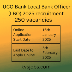 UCO Bank LBO Recruitment 2025