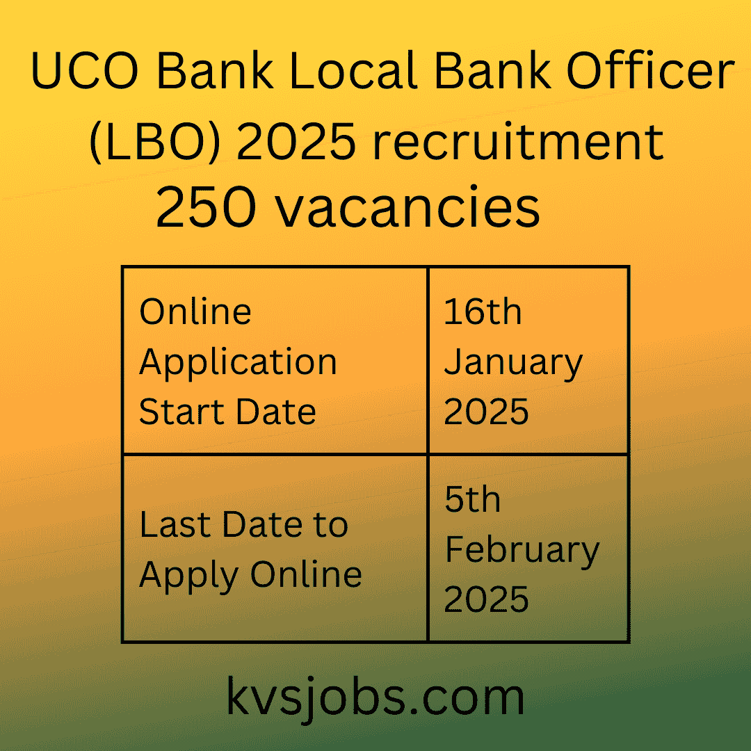 UCO Bank LBO Recruitment 2025